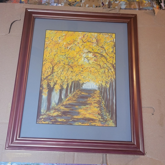 "Into the Yellow Woods"
Original Artwork Soft Pastel on Pastel Paper Framed - Picture 2 of 4